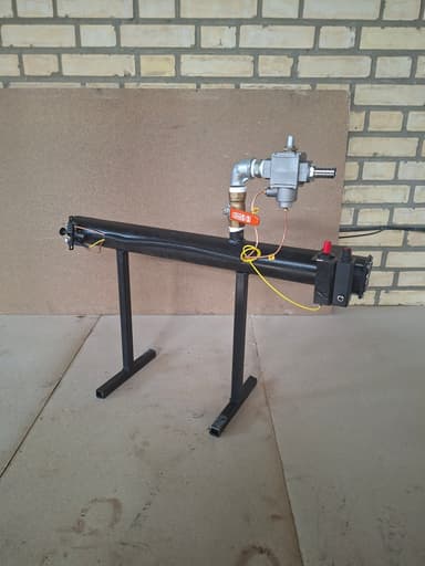 مشعل گاز فن‌دار مدل B مجهز به شمعک، جرقه‌زن و شیر گاز